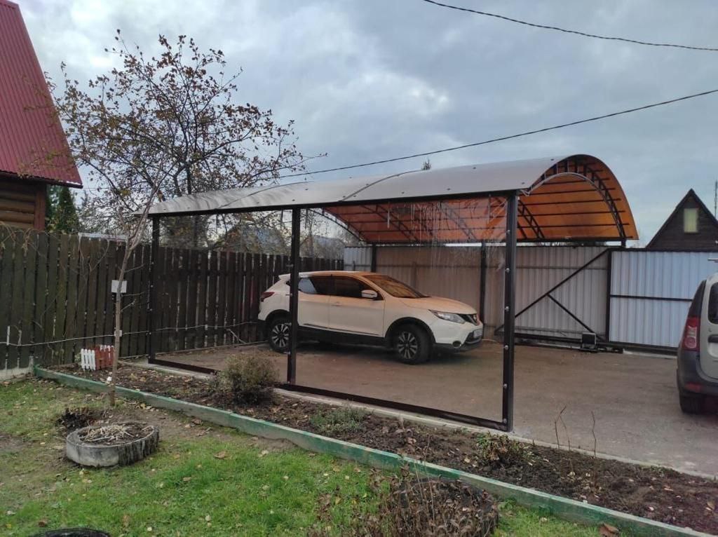 Прозрачные шторы ПВХ для навеса под автомобиль в Люберцах